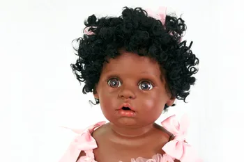 Ročno Črno kožo polni Silikona Veren Baby toddler Bonecas dekle, fant bebe lutka prerojeni menina de silikonski 50 cm igrače