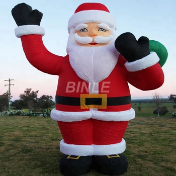 2018 Vroče prodaje smešno velikan napihljiv božiček z vrečko božič napihljivi znak balon za dekoracijo