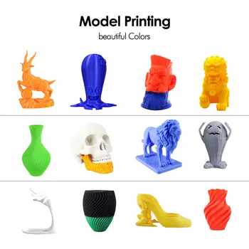 Svetle Barve 3D Tiskalnik, ki z Žarilno PETG 1.75 mm 1 KG S Konico za 3D Digitalni Tisk PETG 3D Žarilno Obesek Lampshape Materiala