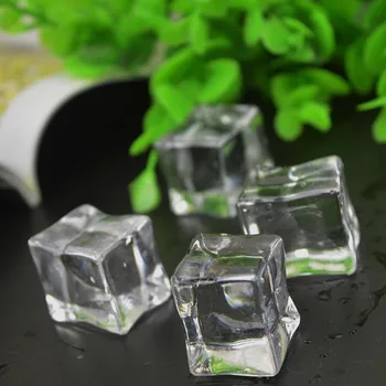Svate, Dekoracijo Doma Vaza Pokrova Prozorni Kvadrat Gemstone Kamen Akril Ponaredek Ice Cube