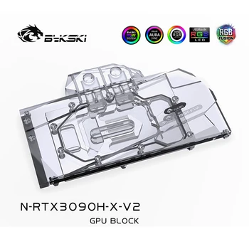 Bykski GPU Blok Za NVIDIA Sklic RTX3090 / 3080 VGA Hladilnik, 12V5V RGB MB SINHRONIZACIJO, N-RTX3090H-X-V2