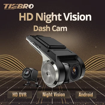 TIEBRO Avto DVR Dash Cam USB Dash Kamera Mini Prenosni Avto DVR HD Night Vision Dash Cam Registrator Diktafon Za Android Sistem