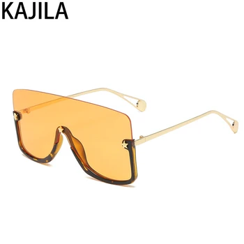 Prevelik sončna Očala Žensk na Debelo 2020 Luksuzne blagovne Znamke Oblikovalec Semi-Rimless Kvadratnih sončna Očala Za Ženske Odtenki UV400 zonnebril