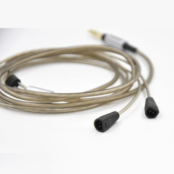 OKCSC Visoke Kakovosti Silver Plated Slušalke Nadgradnjo Kabel za SENNHEISER IE80 IE8 IE8I IE80S z Daljinskim upravljalnikom in Mikrofonom