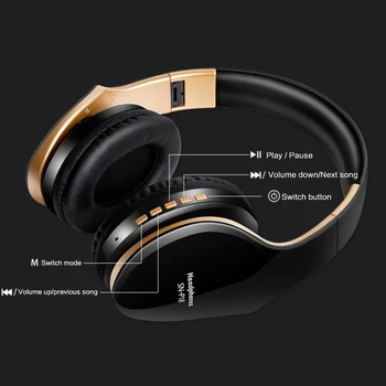 3 Barve 360 °Surround Stereo Slušalke Bluetooth Slušalke Glasbo, Slušalke Z Mikrofonom Športne Slušalke Za Huawei Xiaomi