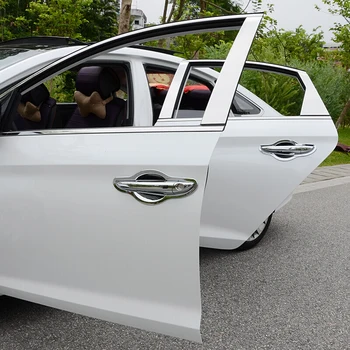 Za Hyundai Sonata LF-2018 ABS Chrome Zunanji Ročaj Vrat Skledo Kritje Pokal Votlini Zaščitnik Trim avto styling dodatki