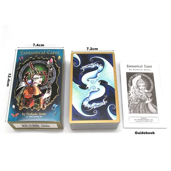 Fantastičen Tarot 78 tarot kart in knjižica Nathalie Hertz OOP Zelo Stilizirane Edinstveno Duhovno Vplivala Krovom Kartice