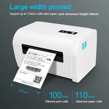 4 x6 palčni Dostava Nalepko Prenosni Tiskalnik črtne kode Nalepke Express tovornega lista Tiskanje 110mm Termalni tiskalnik z oznako imetnika