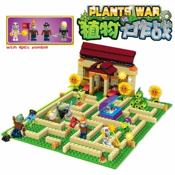 Vrtni labirint, Rastline vs Zombija je prizadel igra Stavbe, Bloki, Opeke, Igrače Za otroke, kot so številke Modela
