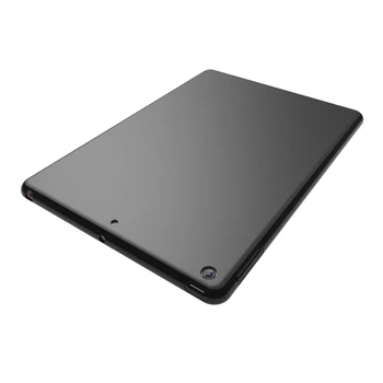 črni mat Sani-dokazilo Mehko TPU Prozoren Silikonski Jasno Primeru Kritje za Novo 2019 iPad 10.2