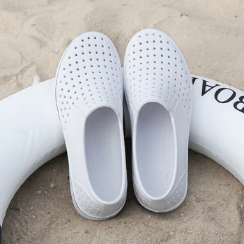 Velika Velikost Ljubitelje Anti-slip Prostem Sandali Moški Ženske Plaži Votlih-Out Čevlji CoOL Nekaj Mladih Breatahble Stanovanj Plavati Čevlji