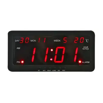 Elektronski Telefonski Glasbe Večni Koledar Digitalni Prikaz Temperature Alarm ClockHome Dekor Veliko Svetlobe LED zaslon Nova