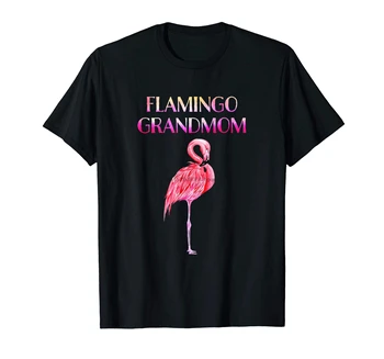 Srčkan Flamingo Grandmom Super Božična Darila T Majica-moška T-Majica-Črna