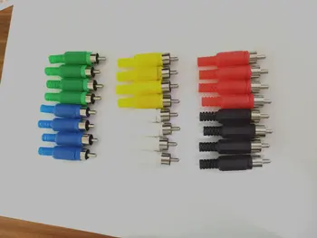 24 kos 6 barvno RCA Vtič Spajkanje Vrsta Audio Kabel Priključek Novo