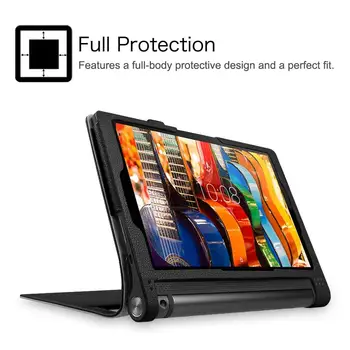 Za Lenovo Yoga Zavihek 3 10 X50L X50F Tablični Primeru Stojalo Pu Usnja Kritje za Lenovo Yoga Tablete 3 10.1 X50F X50M X50L Funda Capa