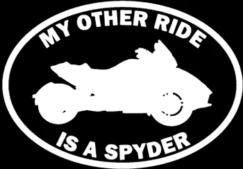 Moja Druga Vožnja Je Lahko Am Spyder Avto Nalepke Avtomobile, Motorna kolesa Dodatki Zunanjost Vinilne Nalepke za Honda, Lada Bmw, Audi,