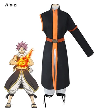 Anime Fairy Tail Cosplay Suknjič Šal Etherious Natsu Dragneel Dolg Šal Neckwear Ženske Moški Disfraz Halloween Kostum Stranka