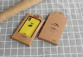 17.3*10*1.5 cm Kraft Papir za Pakiranje Paket Trgovini na Polje Z Okna Za Iphone 11 Pro Max X XR 8 7 Plus Mobilni Telefon Lupini Primeru Zajema