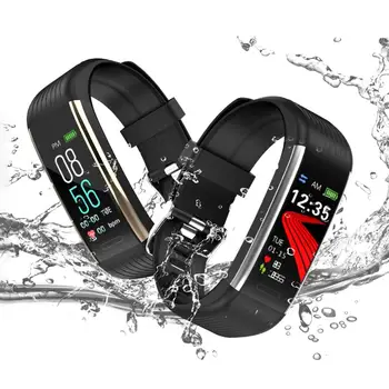 R1 Šport Fitnes Pedometer Watch Smart band Pametna Zapestnica Krvnega Tlaka, Srčnega utripa BluetoothWristband Za Android iOS