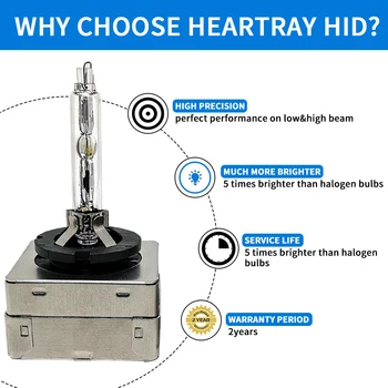 HeartRay D3s xenon hid smerniki žarnice 5500K 12V 35w avtomobilski žarometi HID standard nadomestna žarnica