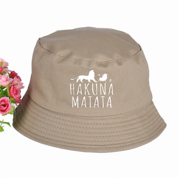 Modni klobuk Hakuna Matata Vedro Klobuki Poleti pop harajuku Ženske Moški ribič klobuk na Prostem dežnik kapa klobuk ribolov